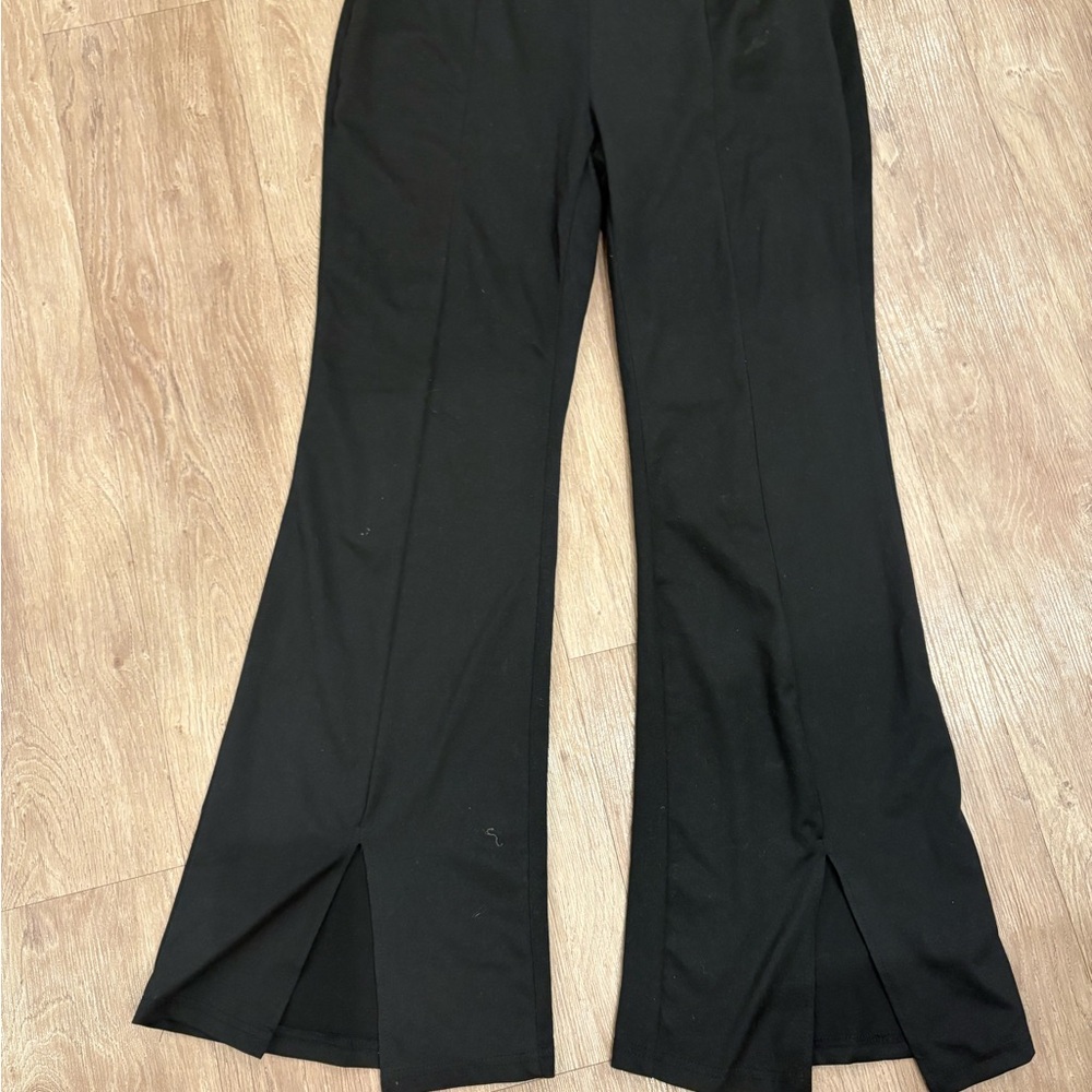 Elegant Black Flared Women's Pants